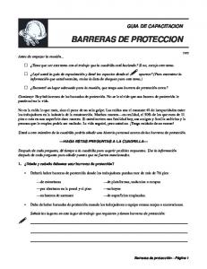 BARRERAS DE PROTECCION - LOHP