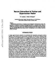 Baryon Interactions in Nuclear and Hypernuclear Matter