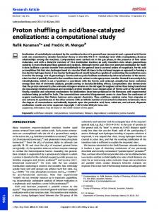 base-catalyzed enolizations: a