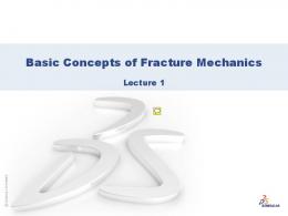 Basic Concepts of Fracture Mechanics