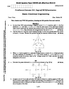 Basic Electrical Engineering