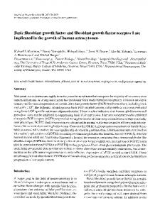 Basic fibroblast growth factor and fibroblast growth ... - Springer Link