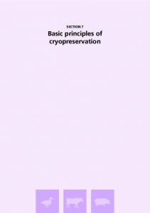 Basic principles of cryopreservation