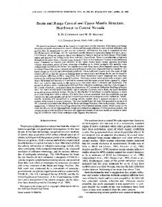 Basin and range crustal and upper mantle ... - Wiley Online Library