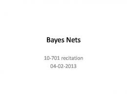Bayes Nets - Alex Smola