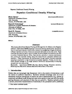 Bayesian Conditional Density Filtering