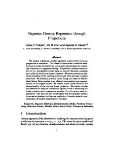 Bayesian Density Regression through Projections