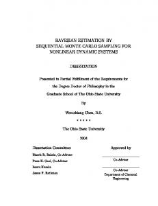 bayesian estimation by sequential monte carlo