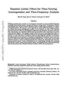 Bayesian Lattice Filters for Time-Varying Autoregression and Time ...