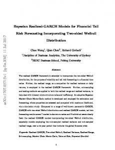 Bayesian Realized-GARCH Models for Financial Tail Risk Forecasting ...