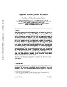 Bayesian Robust Quantile Regression