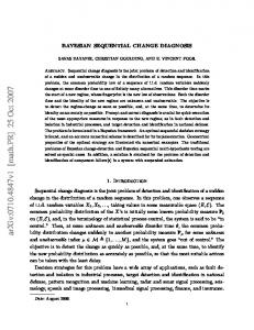 BAYESIAN SEQUENTIAL CHANGE DIAGNOSIS