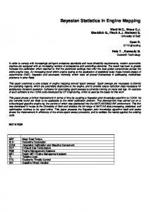 Bayesian Statistics in Engine Mapping