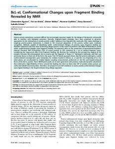 BcL-xL Conformational Changes upon Fragment ... - Semantic Scholar