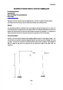 Beam bar weighing ... - WordPress.com