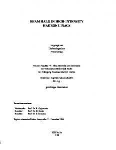 beam halo in high-intensity hadron linacs - CERN Document Server