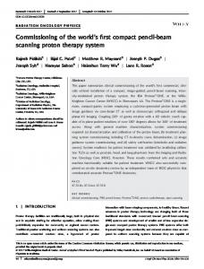 beam scanning proton therapy system - AAPM - Wiley