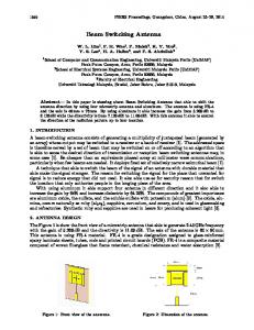 Beam Switching Antenna - PIERS