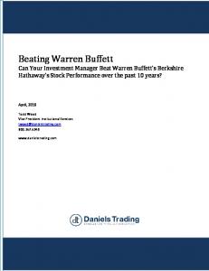 Beating Warren Buffett