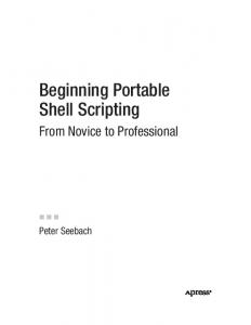 Beginning Portable Shell Scripting - BOBGO.RU