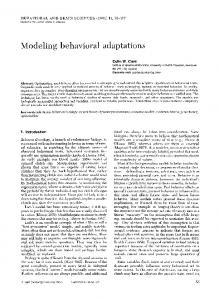 BEHAVIORAL AND BRAIN SCIENCES