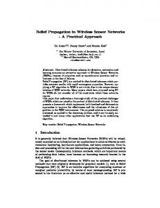 Belief Propagation in Wireless Sensor Networks - A ... - Academics