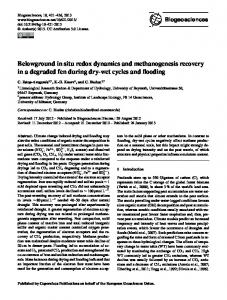 Belowground in situ redox dynamics and ... - Biogeosciences