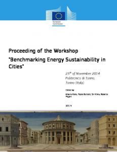 Benchmarking Energy Sustainability in Cities - JRC Publications ...