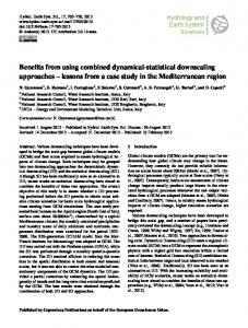 Benefits from using combined dynamical-statistical ... - CiteSeerX