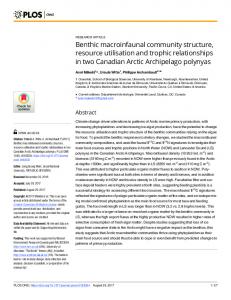 Benthic macroinfaunal community structure ... - Semantic Scholar