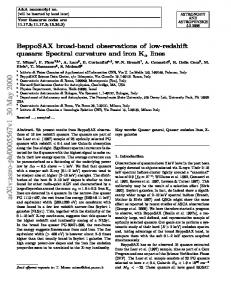 BeppoSAX broad-band observations of low-redshift quasars: Spectral