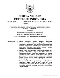 berita negara republik indonesia - Direktorat Jenderal Peraturan ...