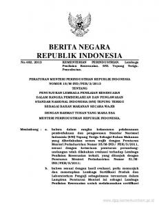 berita negara republik indonesia - Peraturan Perundang-undangan