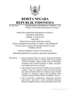 BERITA NEGARA REPUBLIK INDONESIA