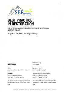 best practice in restoration