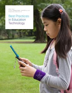 Best Practices in Education Technology White Paper - Cisco