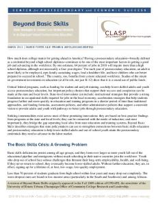 Beyond Basic Skills - CLASP