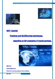 BGP Tutorial Practices and Multihoming ... - WordPress.com