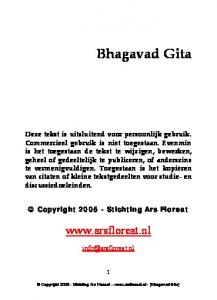 bhagavad gita - Ars Floreat