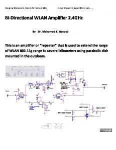 Bi-Directional WLAN Amplifier 2.4GHz