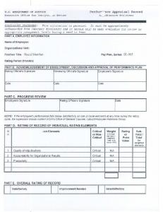 BIA Performance Appraisal