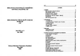 Bibliografia CIP - mai 2009