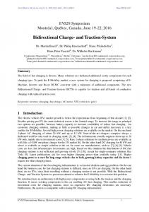 Bidirectional Charge- and Traction-System - MDPI