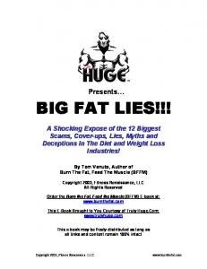 BIG FAT LIES - Truly Huge