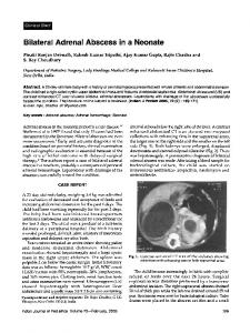 Bilateral adrenal abscess in a neonate - MedIND