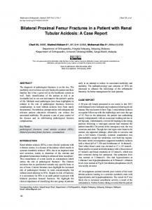 Bilateral Proximal Femur Fractures in a Patient with ... - APAMED Central