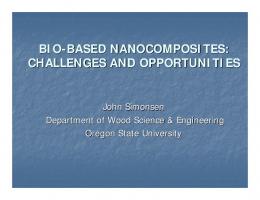 bio-based nanocomposites: challenges and opportunities