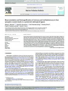 Bioaccumulation and biomagnification of mercury and methylmercury ...