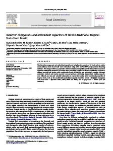 Bioactive compounds and antioxidant capacities ... - Alice - Embrapa