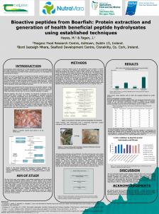 Bioactive peptides from Boarfish